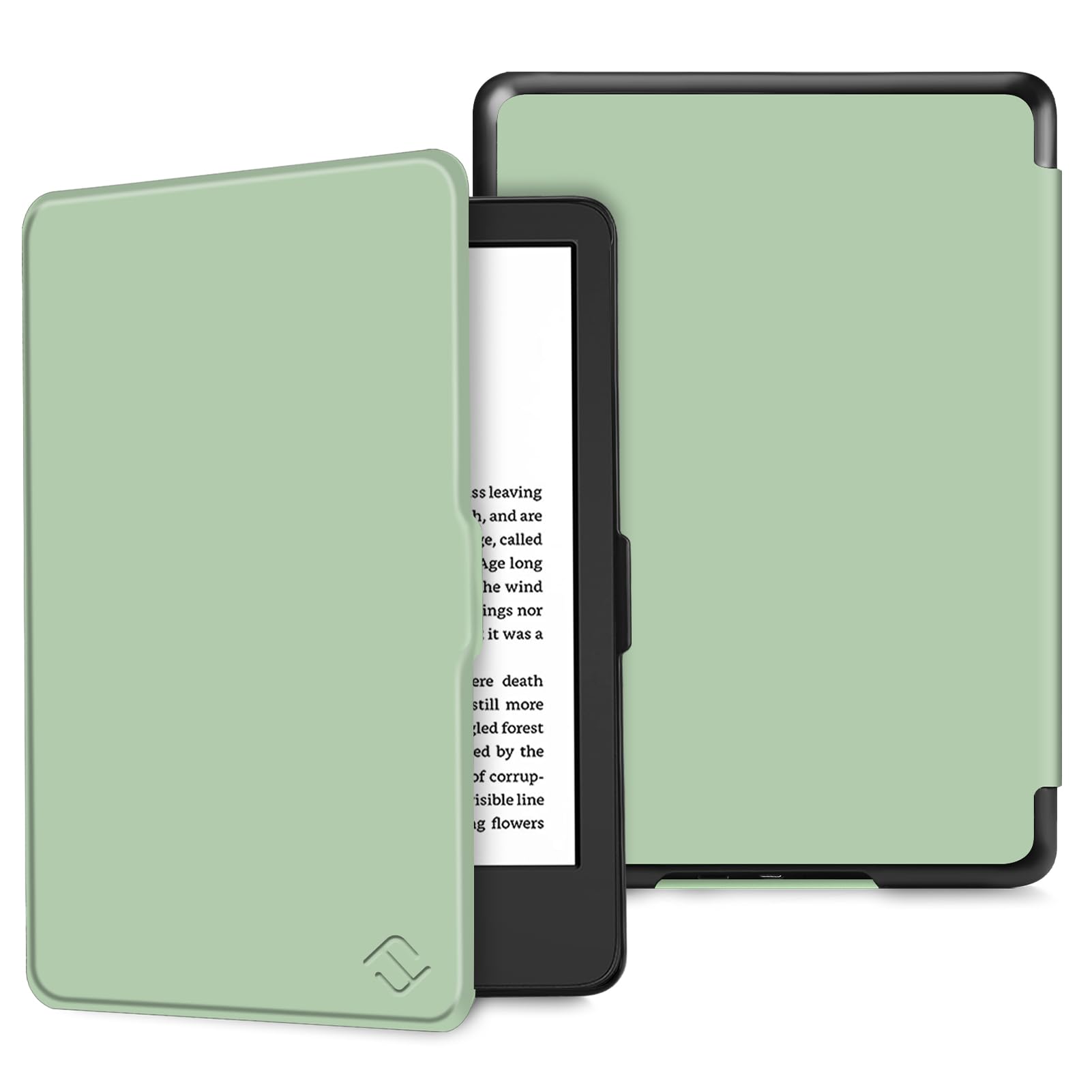 FINTIE Slimshell Case for 6" All-New Kindle (11th Generation)- 2024/2022 Release, Lightweight PU Leather Cover with Auto Sleep/Wake for Kindle 11th Generation 2024 e-Reader, Agave Green