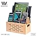 MobileVision Bamboo Charging Station w/Cutout for Bluetooth Portable Wireless Speaker and Docking Stand use w/DKnight MagicBox, Anker Classic & More