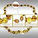 The Art of Cure Original Baltic Amber Teething Necklace- Polished Organic & Handmade (1x1) for boy or girl - 12.5 Inches size