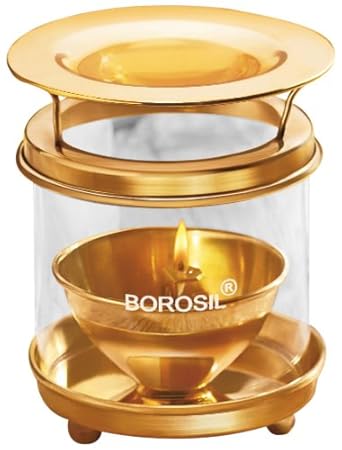 Borosil Medium Brass Diffuser (Multicolour)