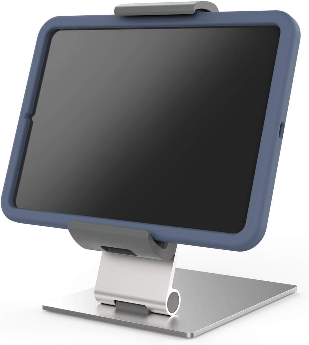 Durable Aluminium Foldable Tablet Stand XL, Universal Mount for Tablets with Cases 7-13" iPad, Samsung, Surface & More