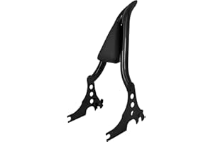 HCmotorku Motorcycle Sissy Bar Detachable Passenger Backrest with Cushion Pad Fit for Harley Sportster XL 883 1200 2004-2023 