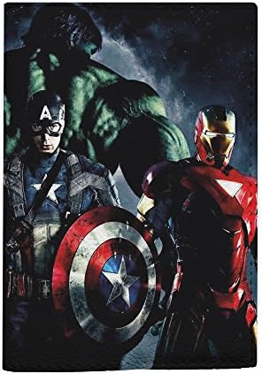 Marvel comics passport cover eco leather travel document holder