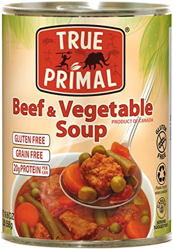 True Primal Beef &amp; Vegetable Soup 12 Pack (Grain-free, Gluten-free, Paleo)