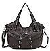 Scarleton Satchel Handbag for Women, Ultra Soft Washed Vegan Leather Crossbody Bag, Shoulder Bag, Tote Purse, Coffee, H147621