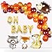 Woodland Baby Shower Balloon Garland – Woodland Creatures Balloon, Hedgehog, Squirrel, Fox, Raccoon, Latex Balloons for Baby Shower decorations ,Woodland Party Supplies，Boys/Girls birthday decorations