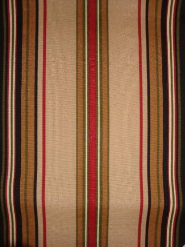 Pelican Harbor Storage Ottoman in Royal Oak, Black & Tan Stripes
