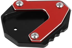CHIFUN Kickstand Extender Enlarger Pad Side Stand Extension Plate Replacement for Moto Morini X-cape 650 X cape 650 2022 2023 Side Parking Stand Foot Pad(Red)