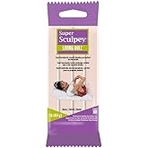 Polyform Super Sculpey Living Doll Baby, Premium, Non Toxic, Soft, Sculpting Modeling Polymer Clay, Oven Bake Clay, 1 Pound bar. Great for All Advanced sculptors, Artists and Doll Makers.