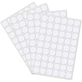 Self-Adhesive Screw Hole Stickers, 540pcs 0.83in Screw Hole Cover Cap Sticker White Plastic Furniture Screws Sealing Stickers