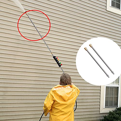 Xiny Tool Pressure Washer Extension Wand, 17 Inch Stainless Steel with