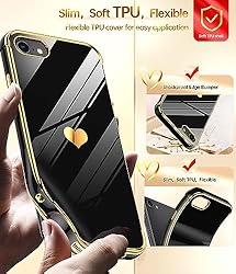 LeYi for iPhone-7 iPhone-8 Case: with Tempered