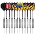 Cyeelife-Steel tip Darts Set 19.5 Grams professional-12barrels-30Flights(Standard&Slim)-12Aluminum shafts
