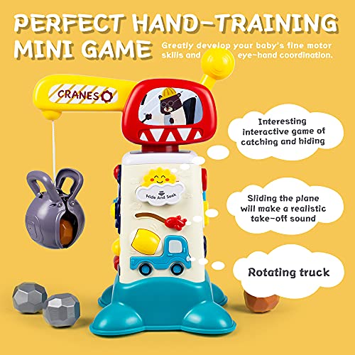 Woby Musical Toys for 1 Year Old Boys, Activity Cube Toys 1218 Months