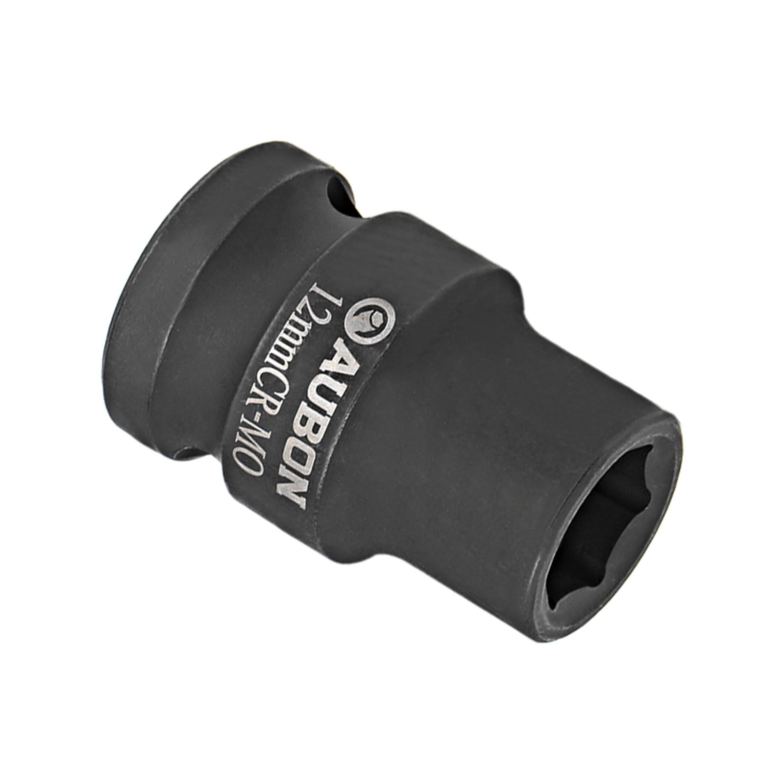 CoCud 6-Point Shallow Impact Socket, 1/2-Inch Drive 12mm Socket, Cr-Mo Spindle Axle Nut Impact Socket - (Applications: for Household Maintenance)