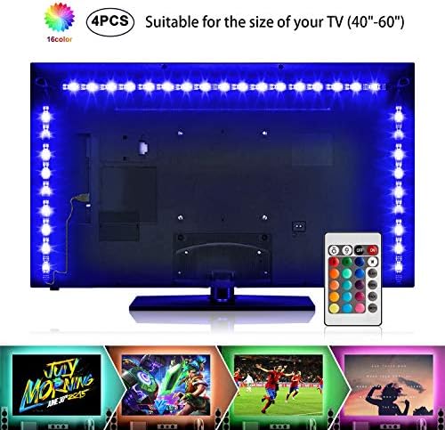 Creatrek LED Light Strip,2M IP65 Waterproof 6.56ft USB 5050 SMD RGB Led Strip Light,Dimmable TV Backlight Bias Lighting with Remote Controlled for 40 to 60 Inch HDTV,PC