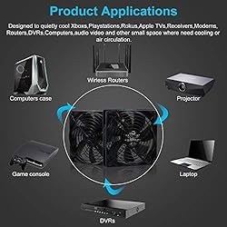 SXDOOL Dual 120mm DC 5V USB Computer Cooling Fan