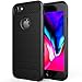 iPhone 7 Case iPhone 8 Case, Leseeing iPhone 7 Cover, Case for iPhone 7/ Case for iPhone 8, Black Carbon Fiber iPhone 7 Case Compatible iPhone 8 Case - Black