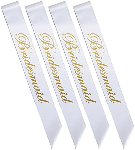 Paiji Bridesmaid Sashes Bachelor Party Favors Bridal Shower Decorations Hen Party supplies (4 Pcs)