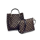 XL Women's Fashion Casual Printed Bag Shoulder Messenger Bag Two Piece-YG1280 (Black)