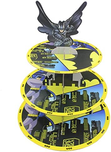 Betop House 3-Tire Batman Themed Party Cupcake Dessert Stand