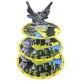 Betop House 3-Tire Batman Themed Party Cupcake Dessert Stand