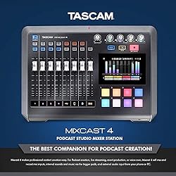 Tascam Mixcast 4 B Podcast Studio Mixer Station