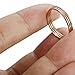 LOYALLOOK 3pcs 1mm Stainless Steel Women's Plain Band Knuckle Stacking Midi Rings Comfort Fit Rose Gold Tone 9#
