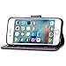 Wallet Case Compatible with iPhone 6/6S,Luxury 3D Handmade Bling Crystal Rhinestone Butterfly Floral Lucky Flowers Stand Credit Card ID Holders Leather Case Compatible with iPhone 6 6S Bling/Black