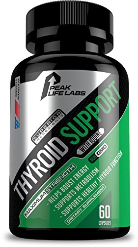 Thyroid Support Supplement with Iodine - All Natural Formula to Boost Energy, Support Metabolism, Focus & Healthy Thyroid Function