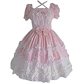 Women Sweet Lolita Dress Princess Halloween Cosplay Costumes Lace Layers Maid Dresses