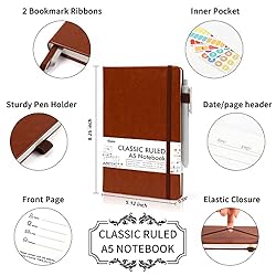 5 Pack Journal Notebook Bulk for School, Feela
