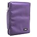 Promo Poly-Canvas Bible / Book Cover w/Fish Applique (Medium, Dahlia Purple)