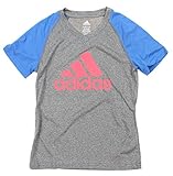 Adidas Big Girls Youth Climalite Color Block Raglan Tee, Color Variations