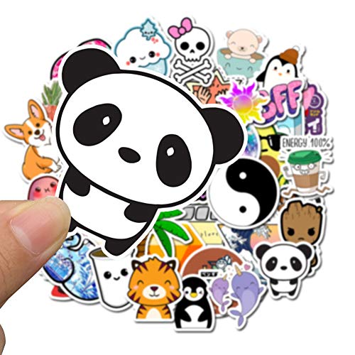 image for Feeke Cute Stickers Pack 50 Pcs Lovable Aesthetic Stickers Vinyl Decal