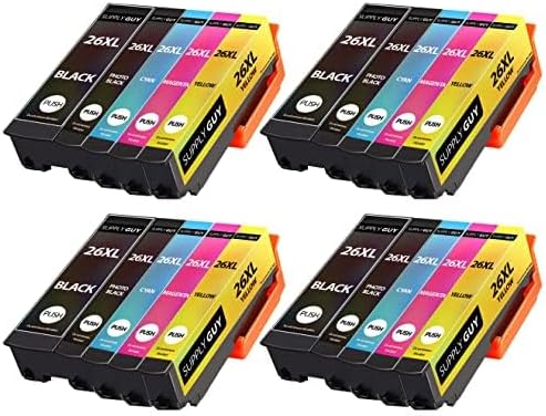 Supply Guy 20x Ink Cartridges for Epson 26XL Expression Premium XP510-XP820