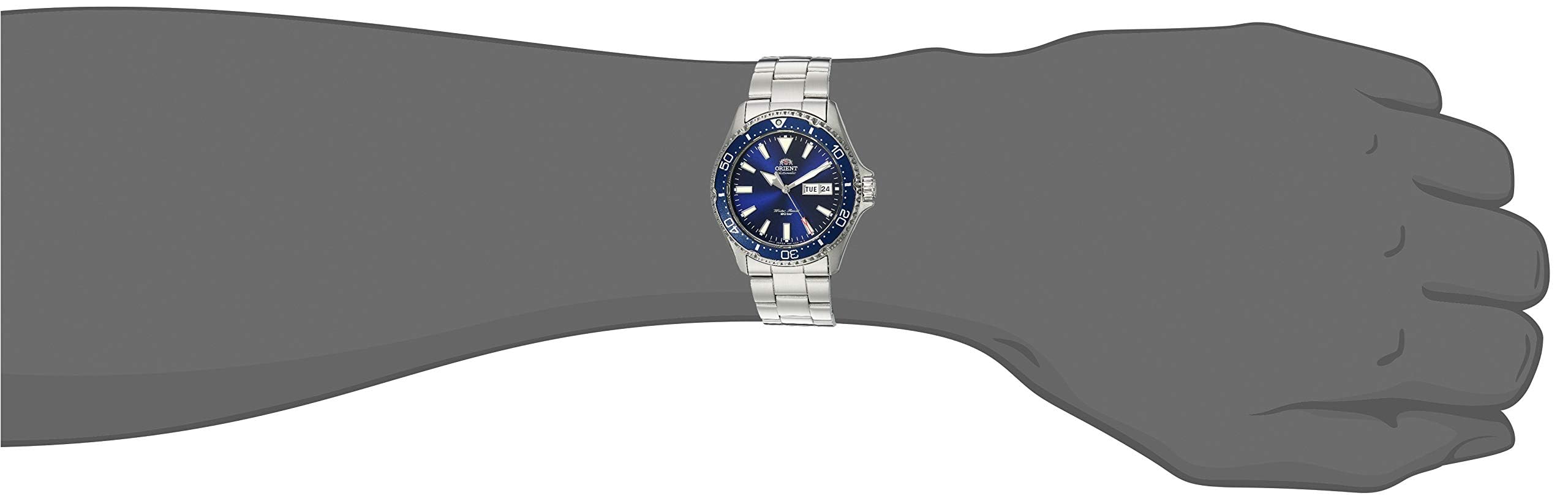Orient Men's Kamasu Stainless Steel Japanese-Automatic Diving Watch