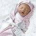 Paradise Galleries Reborn Baby Doll in Silicone Vinyl, 17.5 Inch Sleeping Newborn Girl Baby Bundles: I Love Naps, 7-Piece Ensemble