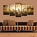 Cenblue Art-Modern Oil Paintings on Premium Canvas Horses Pattern Wall Art Prints for Home Decoration (8x16inchx2pcs, 8x20inchx2pcs, 8x24inchx1pc)
