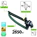 Melnor 65049-AMZ Oscillating Sprinkler with QuickConnect Product Adapter Set, 2,650 sq. ft, Amazon Bundle
