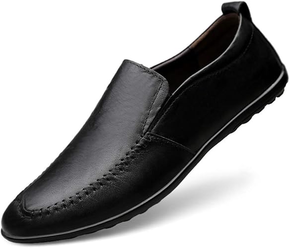 Amazon 麗人島株式會 カジュアルメンズシューズレザーパーティードレス ファッションレースアップ男性ファッションローファーソフトブラックブラウンビジネスレジャーシューズ ビジネスシューズ