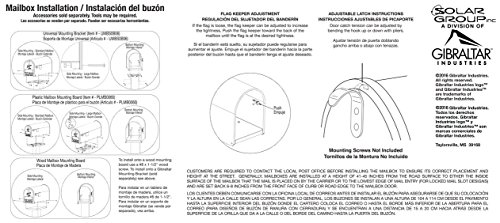 6 Gibraltar+Mailboxes+Galvanized+Post+Mount+E1100W00