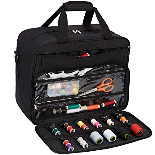 NICOGENA Sewing Machine Carrying Case, Universal Travel Tote Bag with