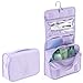 Travel Toiletry Bag, JJ POWER Portable Hanging Travel Kit Waterproof Cosmetic Bag Lightweight Toiletry Organizer (Lavender Purple)
