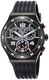 Swatch Destination Shanghai Yvb404 Men'S Black Stainless Steel Wrist Watch
