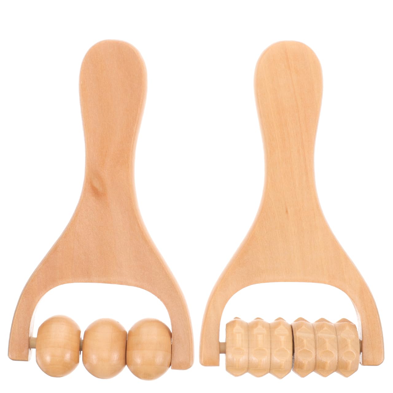 Photo 1 of Angoily Wooden Massage Roller Tool Set, 2 Pcs Wooden Foot Faszienrolle for Foot Neck and Portable Acupoint Massager for Muscle Relaxation and Improved Sleep