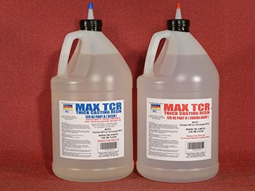 MAX FLORAL CAST Epoxy Resin System - Clear Simulated Water Epoxy for Floral Arrangements & Water Appearance (2 Gallon Kit)