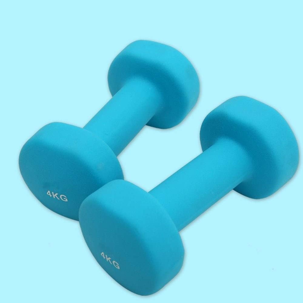 Fitness Small Dumbbell Children Female Men 1/2/3/4 / 5KG Home Aerobics Color Dip Plastic Dumbbells