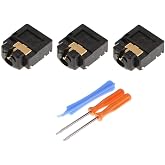 3 x Headphone Jack Plug Port + T6 T8 Screwdrivers for Xbox ONE Slim S Wireless Controller 3.5mm Headset Connector Port Socket Replacement