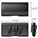 Motorola Moto Z Play DROID Case, Gcepls Leather Pouch Holster Belt Clip & Loops Case for Moto Z Force DROID Edition, Moto Z2 Force, Moto Z2 Play, Z Play - Black